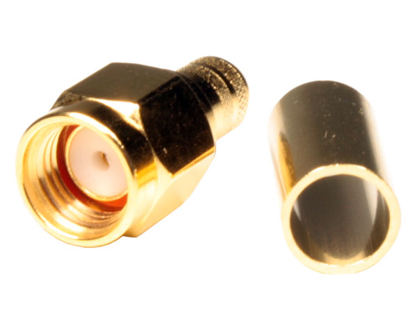 Connecteur SMA Fiche Inversé Mâle Droite à Sertir pour RG58 - RP SMA
