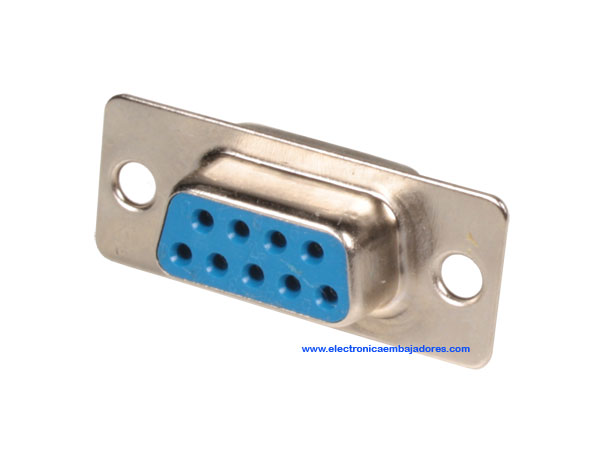  Sub-D Female Connector - 9 Contacts Printed Circuit