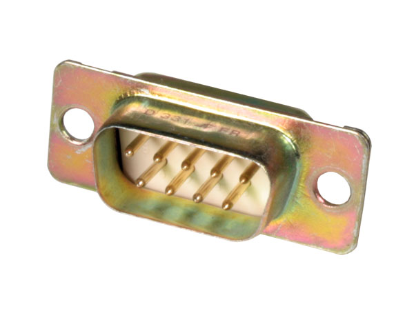 Ficha sub-D Macho Reto - Placa de Circuito Impresso de 9 Pinos