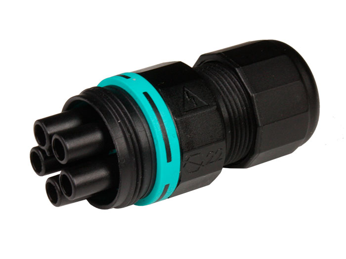 Techno THB.387.B5A - Conector Estanco Hembra IP68/IP69K 5 Contactos