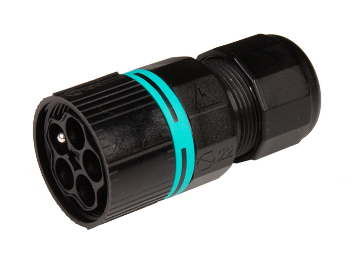 Techno THB.387.A5A - Conector Estanco Macho IP68/IP69K 5 Contactos