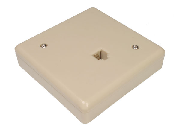 Boitier mural pour 1 Fiche 6P4C (RJ12)