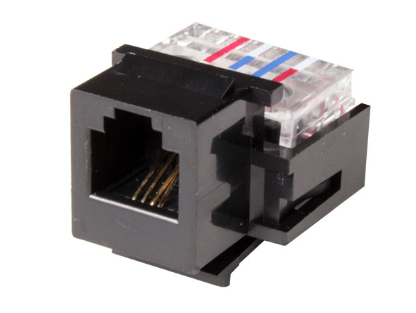 Conector Jack Telefónico 6P4C Encastrar Hembra - RJ11