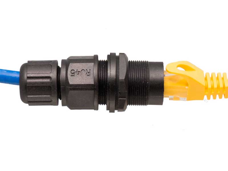 Connecteur Modulaire RJ45 Double Femelle Etanche Panneau RJ45 8P8C FTP CAT6A