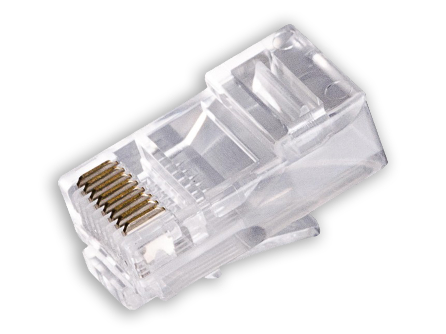 Cat. 5E Cable-Mount Male Telephone Connector 8P8C - RJ45
