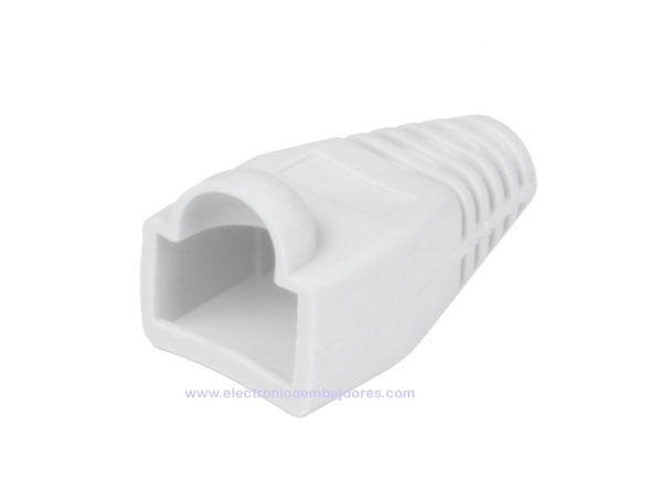 Manchon de Protection pour Fiche RJ45 Cat. 5E - Cat. 6 - Blanc - CON039B