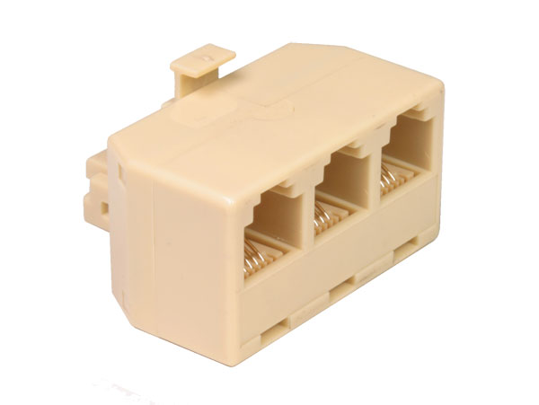 Adaptateur 3 Voies 6P4C - RJ11 - 4 Fils - 39.017/6/4