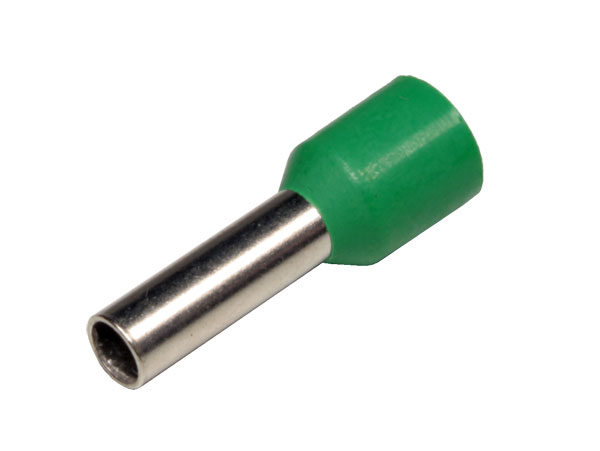 JST TT-600 - Puntera Hueca Aislada Verde 6,0 mm² L=12 mm - 100 Unidades