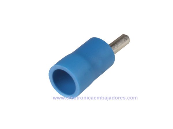 JST FVWSPC-2 - Bout rond isolé bleu 2,5 mm² L=16 mm - 25 unités - 25120