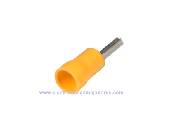 JST FVWSPC-5.5 - Insulated Pin Cord End Terminal Yellow 6 mm² l=27.5 mm - 25 Units - 46130