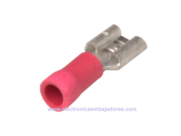 FVDF1.25-250A - Terminal Faston Fêmea 1,5 mm² 6,3mm - 100 Unidades - 15107E