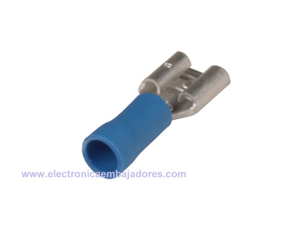 FVDF2-250A - Cosse Faston Femelle 2,5 mm² 6,3 mm - 100 Unités - 25107E