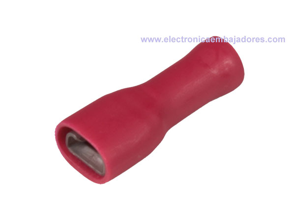 FLVDDF1.25-187A-8 - Female Fully Insulated Faston Terminal 1.5 mm² 4.8 mm - 100 Units - 15335