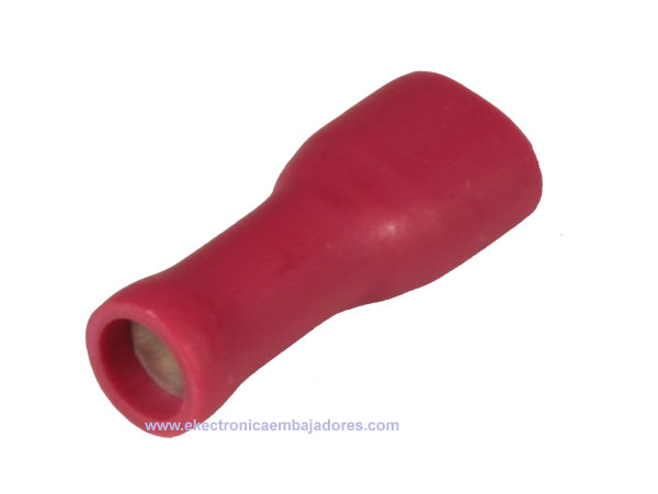 FLVDDF1.25-187A-8 - Female Fully Insulated Faston Terminal 1.5 mm² 4.8 mm - 100 Units - 15335