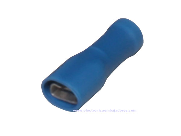 FLVDDF2-187A-8 - Female Fully Insulated Faston Terminal 2.5 mm² 4.8 mm - 25 Units - 25335