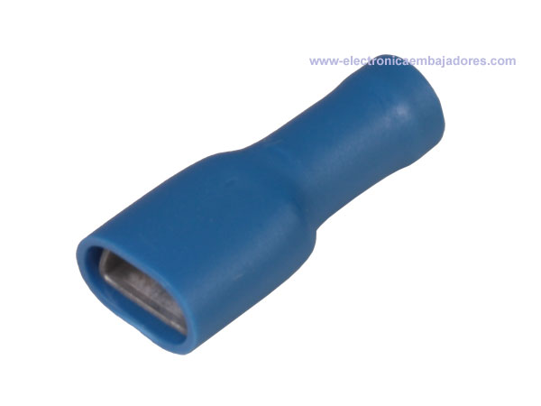 FLVDDF2-250A - Female Fully Insulated Faston Terminal 2.5 mm² 6.3 mm - 100 Units - 25227