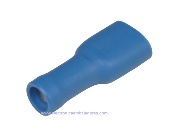 FLVDDF2-250A - Female Fully Insulated Faston Terminal 2.5 mm² 6.3 mm - 25 Units - 25227