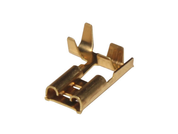 BTO-2.5-250N NB - Cosse Faston 6,3 mm Coudé Femelle Laiton - 25 Unités
