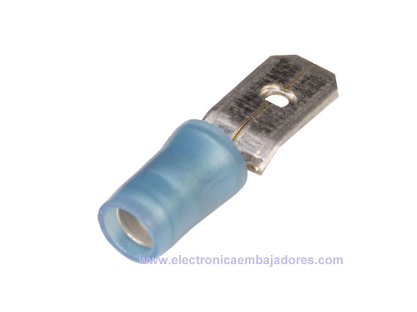 FVDM2-250 - Male Faston Terminal 2.5 mm² 6.3 mm - 25 Units - 25117E