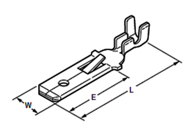 BIM-2.5-250D - Terminal Faston 6,3mm Macho latão - 25 Unidades - BIM-2.5-250D