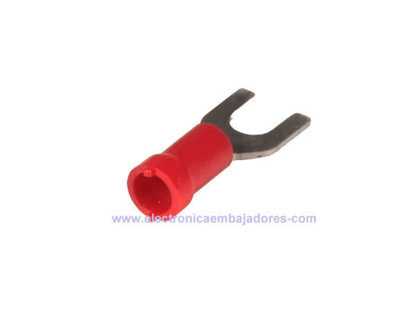 FVWS1.25-4A - Insulated Fork Terminal 1.5 mm² Ø4.3-8.5 mm - 25 Units - 15643A