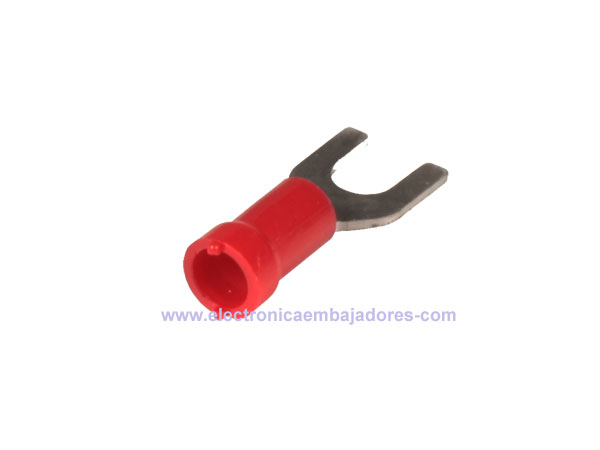 FVWS1.25-4A - Cosse Fourche Isolé 1,5 mm² Ø4,3-8,5 mm - 25 Unités - 15643A