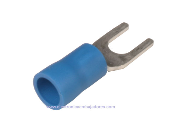 FVWS2-YS3A - Insulated Fork Terminal 2.5 mm² Ø3.7-6.4 mm - 100 Units - 25136A