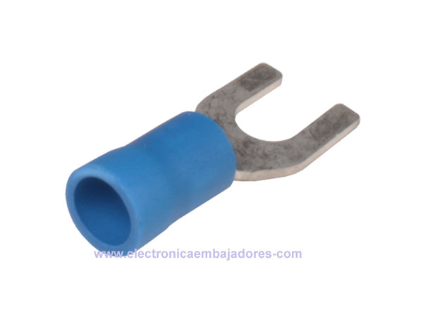 FVWS2-4A - Cosse Fourche Isolé 2,5 mm² Ø4,3-8,5 mm - 25 Unités - 25643A