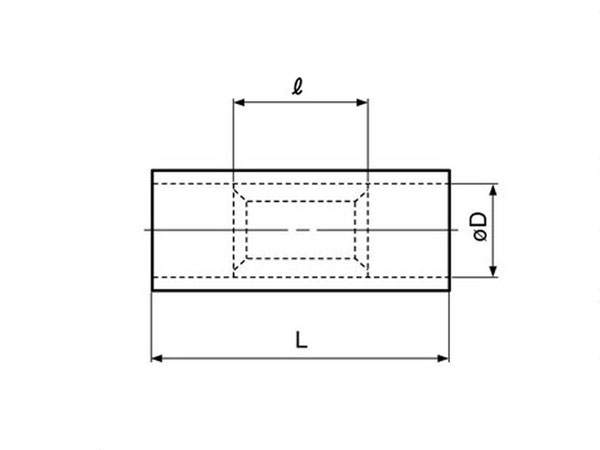 FVP-5.5 - Short Butt Connector 6 mm² - 25 Units - 46134