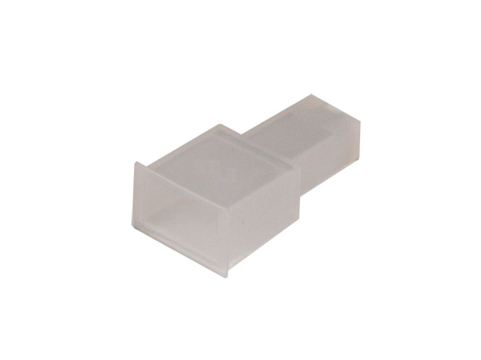 Funda Terminal Faston Macho 6,4 mm - 100 Unidades - Transparente - PM-1080