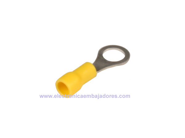 FVWS0,5-4 - Insulated Ring Terminal 0.5 mm² Ø4.3-6.6 mm - 100 Units - 05143