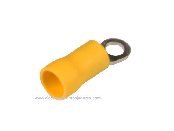 JST FVWS5.5-S4 - Terminal Redondo Aislado 6 mm² Ø4,3-7,2 mm - 100 Unidades - 46143