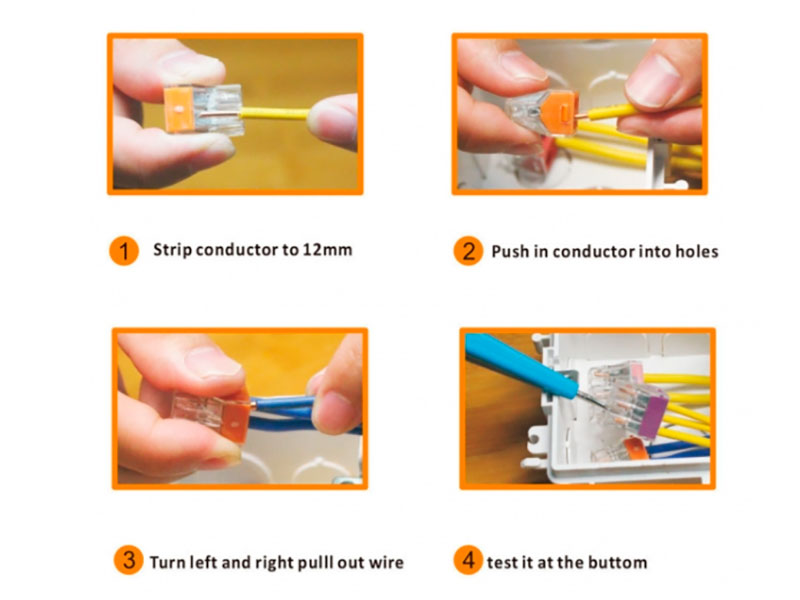 Connecteur D&aposépissure 4 Contacts Jusqu&aposà 2,5 mm²