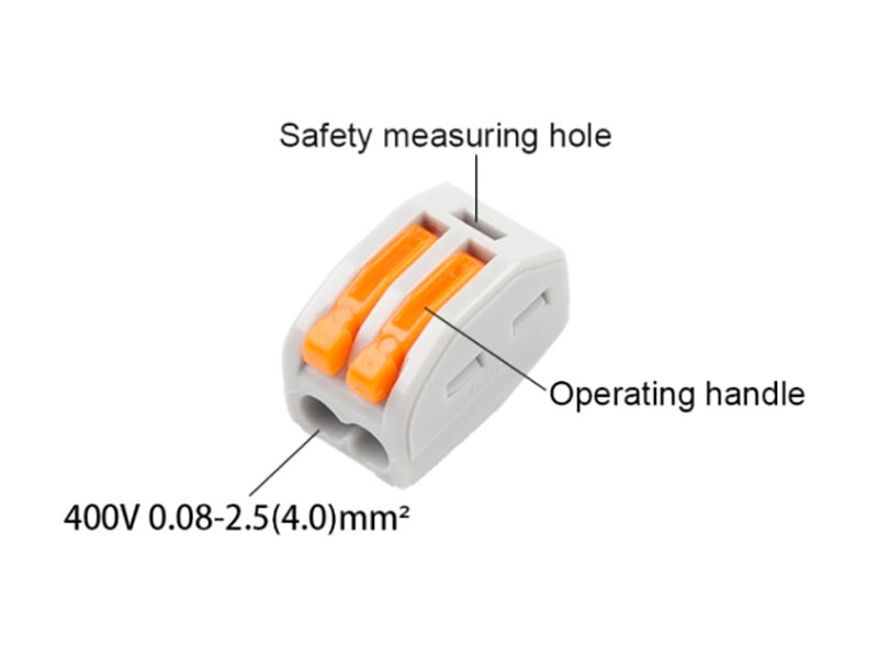 Connecteur D&aposépissure 2 Contacts - 0,08 .. 4 mm²
