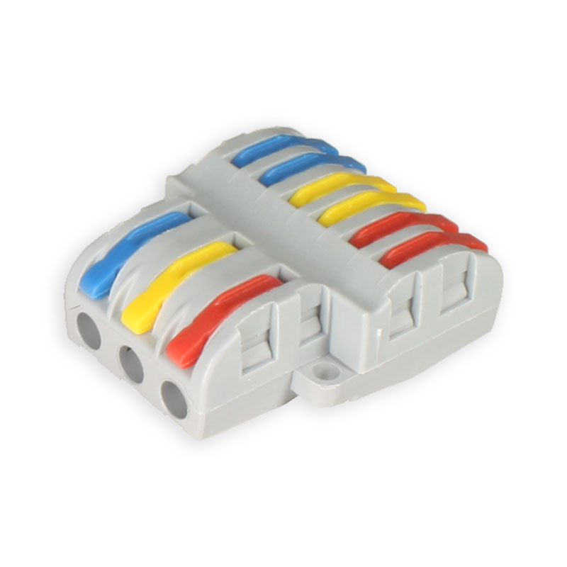 Conector Empalme 9 Contactos - 0,08 .. 4 mm² - 3 vías de 3 contactos