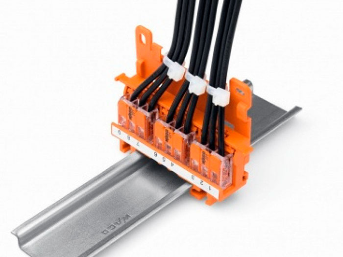Wago 221-500 - Adaptador Carril DIN para Conectores Wago 221