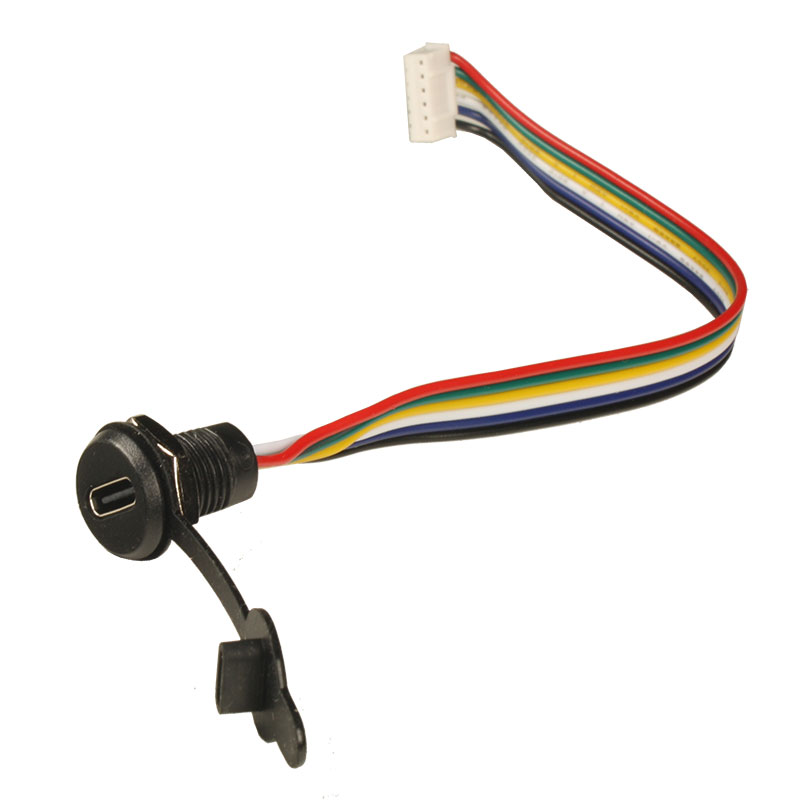Connecteur de panneau femelle USB-C 6P