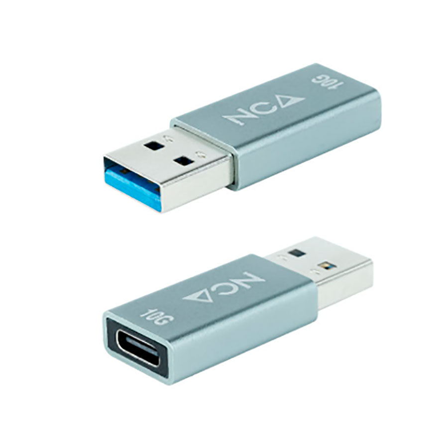 Nanocable 10.02.0013 - Adaptateur USB-C Femelle - USB-A Mâle 3.1 Gen 2