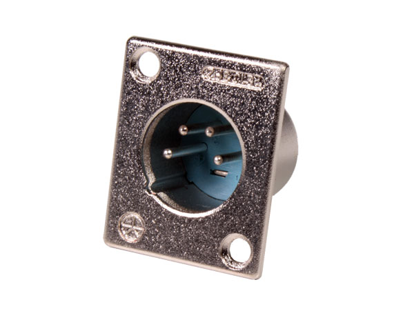 Connecteur XLR Embase Mâle 4 Pòles