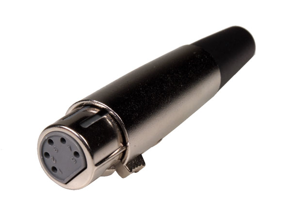 5 Pole Female Cable XLR Connector - 10.235/5/F