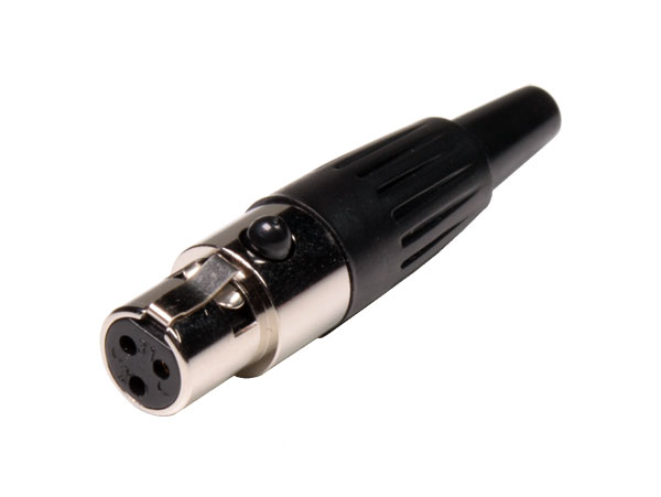 Connecteur mini-XLR Femelle Fiche 3 Pòles - MXLR-3G