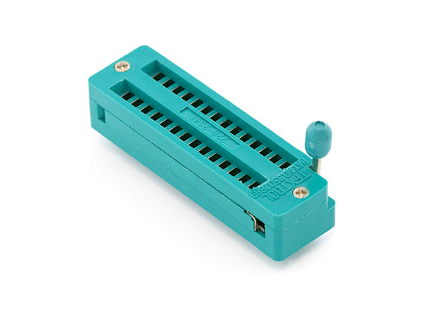 Zócalo Circuito Integrado Insercion Nula 28 Pin - ZIF - 7,62 mm - PRT-09175