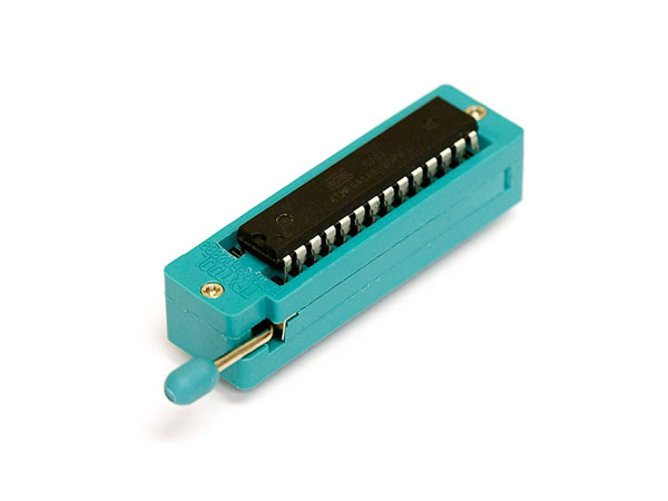 Zero Insertion Force Integrated Circuit Socket 28 Pins - ZIF - 7.62 mm - PRT-09175