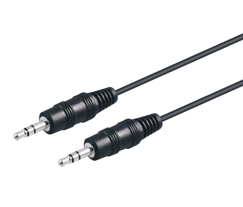 Jack 3.5 Stereo Male to Jack 3.5 Stereo Male Cable, 1.5 m - Golden - WIR255