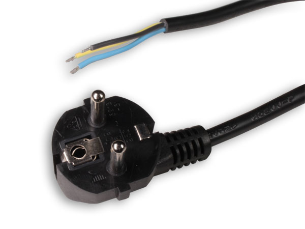 Electrical Cable with Right Angle SCHUKO