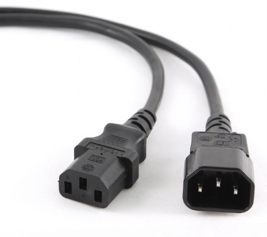 IEC 60320 C13 Female to C14 Male Power Cable - VDE Approved - 3 m