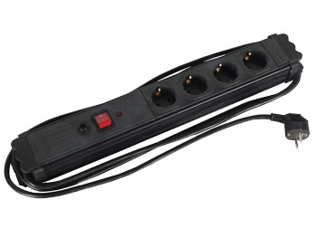 Bloco Protegido 4 Tomadas Com Terra - NETBS4SSF