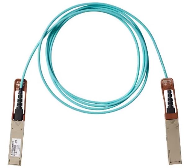 Cisco - Cable Fibre Optique Actifs QSFP-100GBASE à QSFP-100GBASE - 1 m - QSFP-100GAOC1M=
