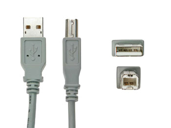 USB-A Male to USB-B Male - USB 2.0 Cable - 0.5 m