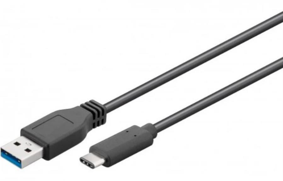 Goobay 73141 - Conexion USB-A Macho - USB-C Macho - 3 m - USB 3.1 Gen 1 (3.0)